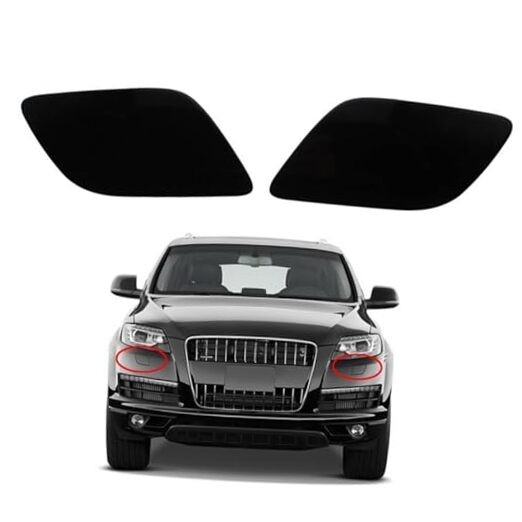 Left+Right Front Bumper Headlight Washer Cover Nozzle Cap for Audi Q7 2010