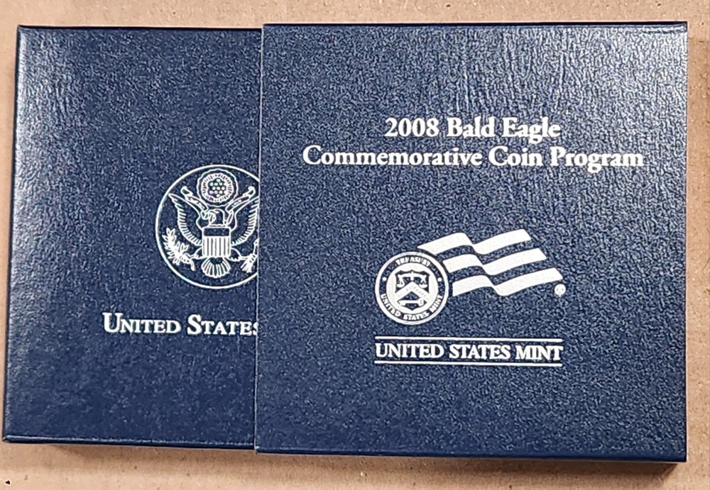 2008-P 🇺🇸 Bald Eagle Commemorative Silver PROOF Dollar 🇺🇸 90% Box OGP & COA
