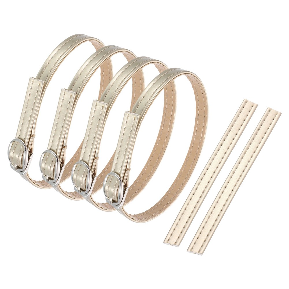 2 Pair Replacement Ankle Strap for Heels Shoe Bands, Gold