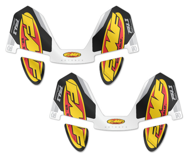 FMF Exhaust Factory 4.1 Decals (White) 2 PACK