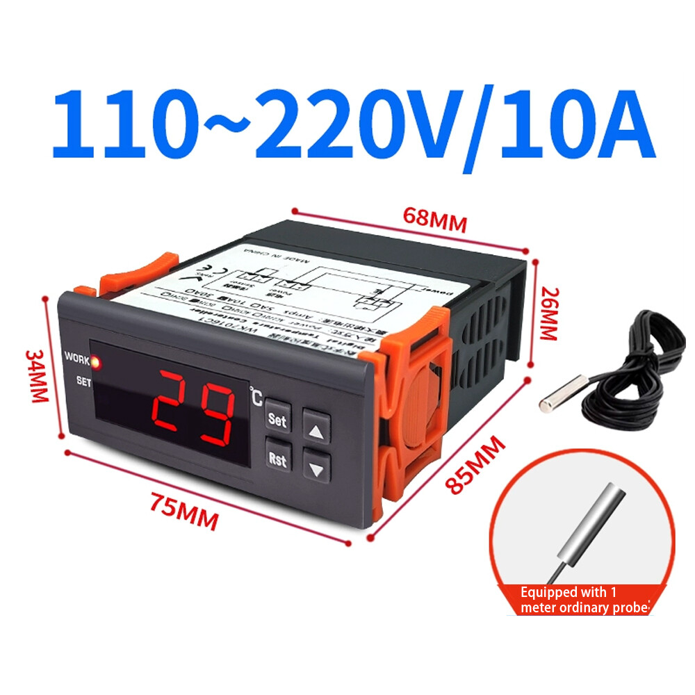 AC 110V Universal WK7016C1 Digital Temperature Controller Thermostat w/ Sensor