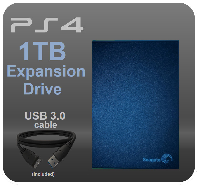 1TB PS4 Pro Slim & Original External Hard Drive Seagate Portable USB 3.0
