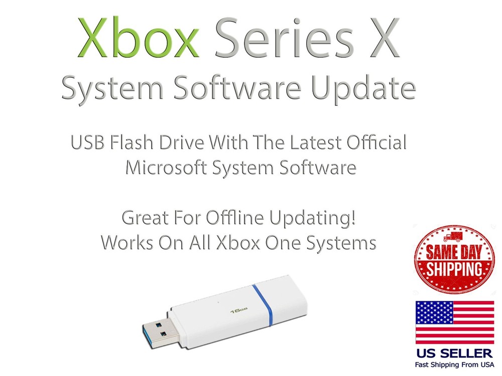 Xbox Series X Update USB Flash Drive Latest Official Microsoft Firmware