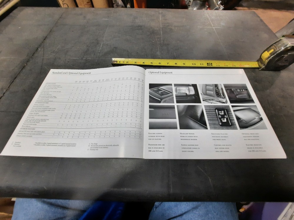 1991 Mercedes Benz Tech Brochure Catalog Original