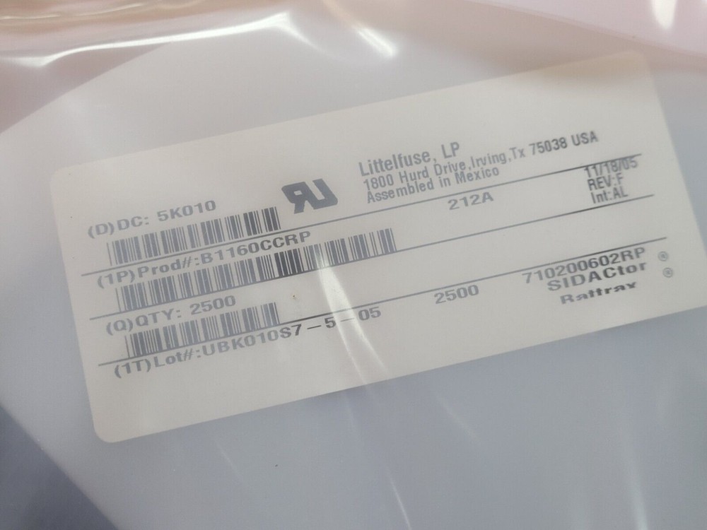 (10pcs) B1160CCLRP TSPD 160mA 500A Single Negative