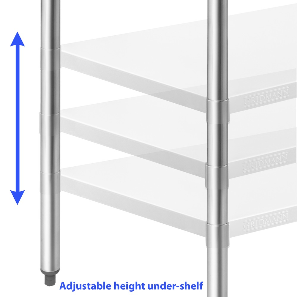 Stainless Steel Kitchen Restaurant Prep Work Table with Backsplash - 24" x 72"
