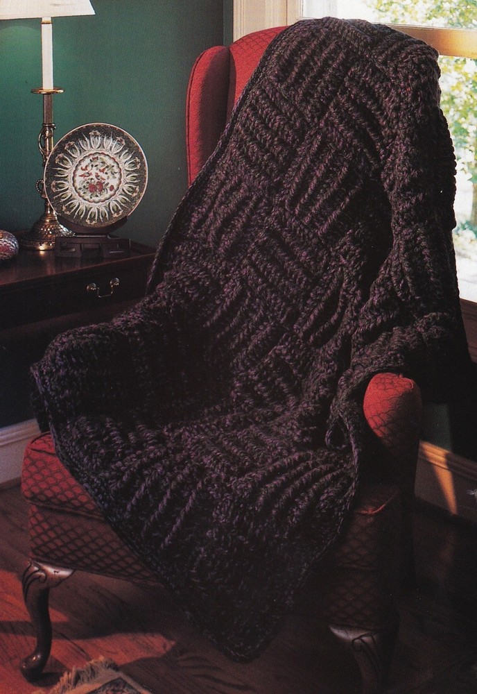 COZY Utter Elegance Afghan/Crochet Pattern INSTRUCTIONS ONLY