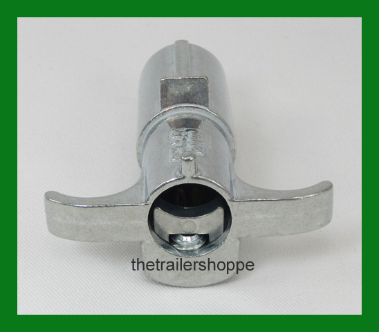 Round 4 Pole Pin Die Cast Male Plug Trailer End