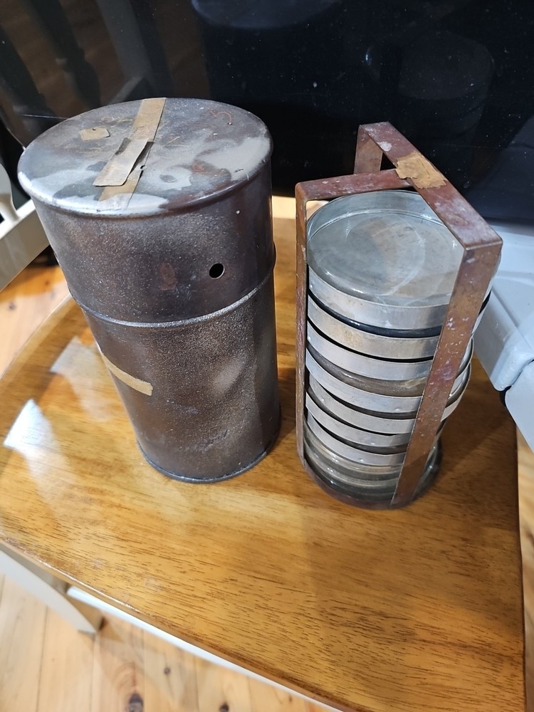 VINTAGE COPPER PETRI DISH STERILIZER SCIENCE LAB EQUIPMENT