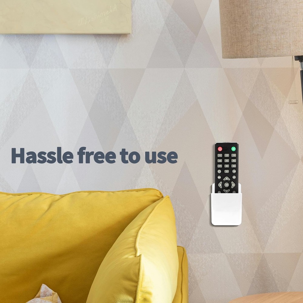 2 PCS Remote Control Holders Wall Mount, Self Adhesive Remote Control Holder
