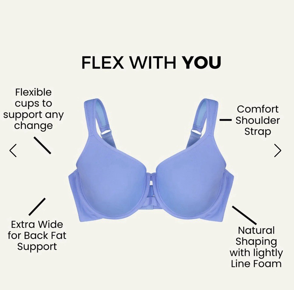 Underoutfit The Ultimate Coverage Bra -1235, Ultramarine, SIZE 40E