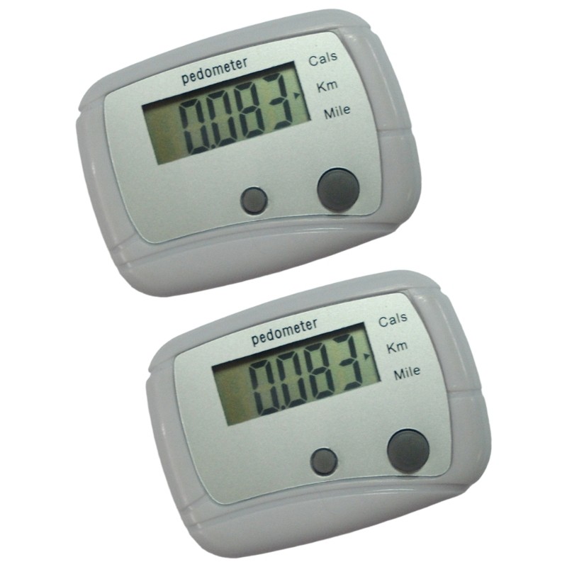 Small Digital Pedometer with Clip Walking Pedometer Simple Step Counter