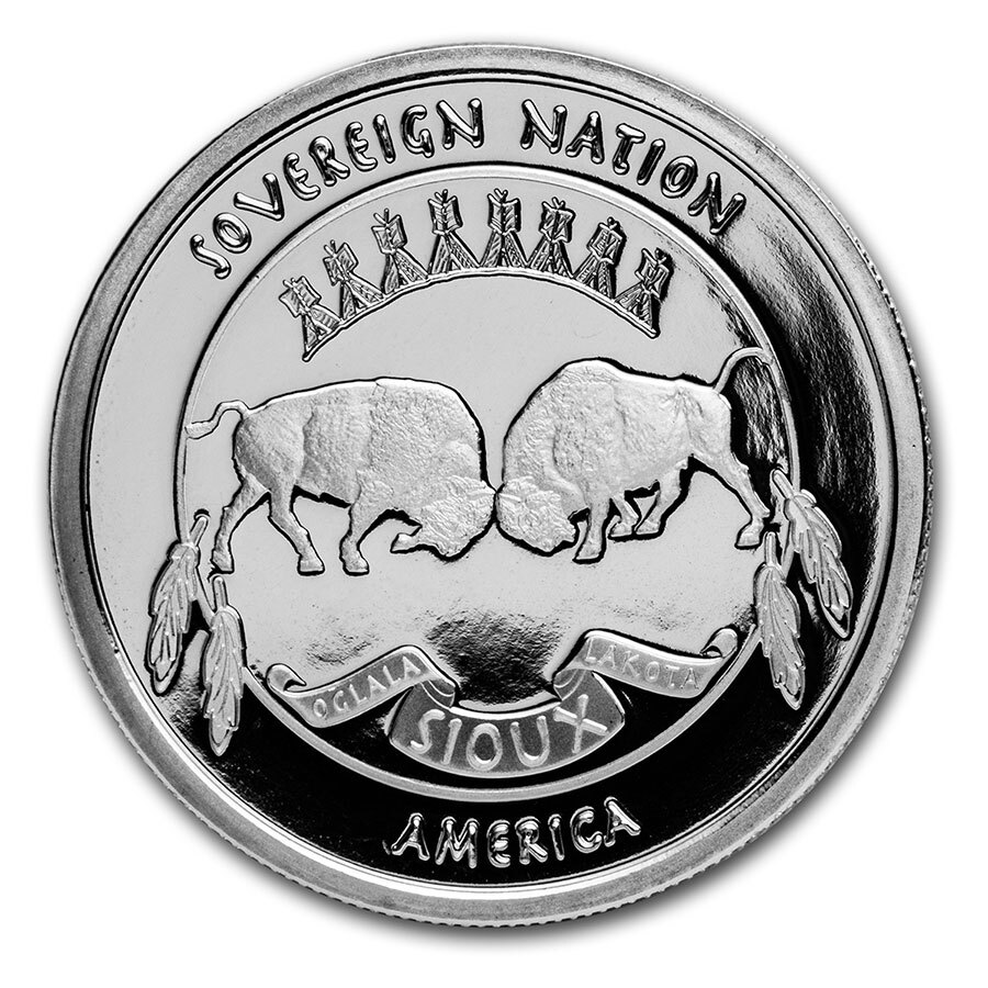 2020 1 oz Silver $1 Sioux Indian War Chief BU