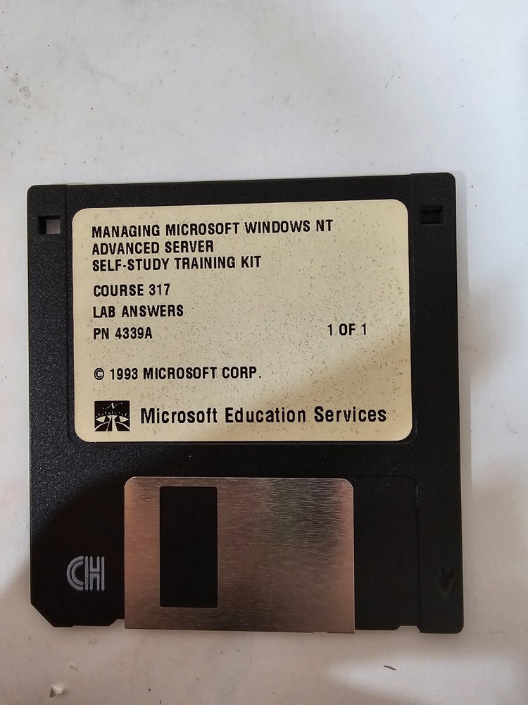 Microsoft Windows NT Advanced Server 3.1 Self Study Series w/Floppy Disks NEW