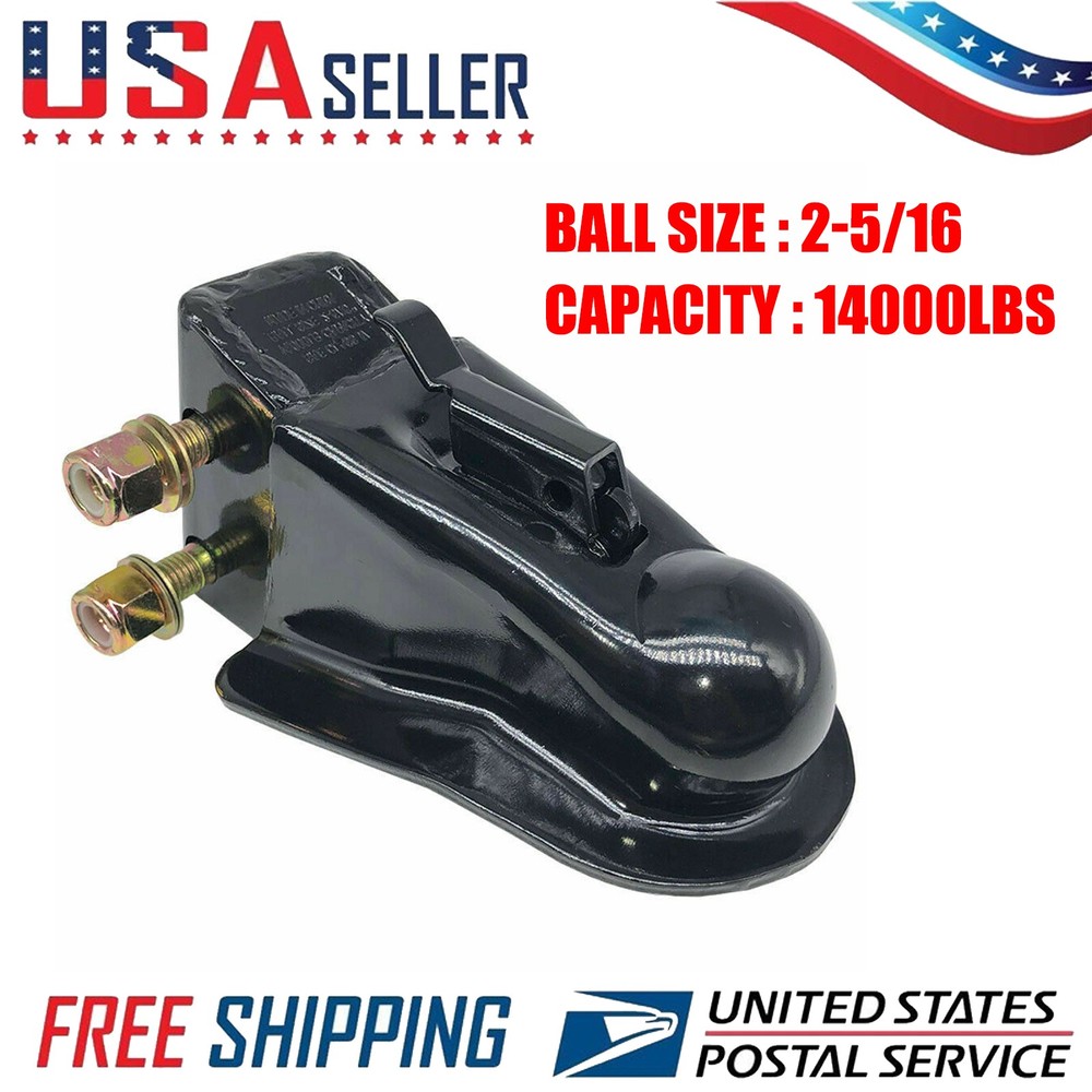 2-5/16" Heavy Duty Adjustable Trailer Coupler with Hardware,Capacity 14,000 lbs