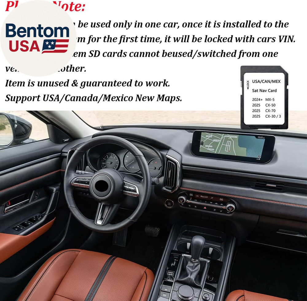 Upgraded Navigation SD Card with Latest Maps Version Compatible with 3 CX-30 CX-