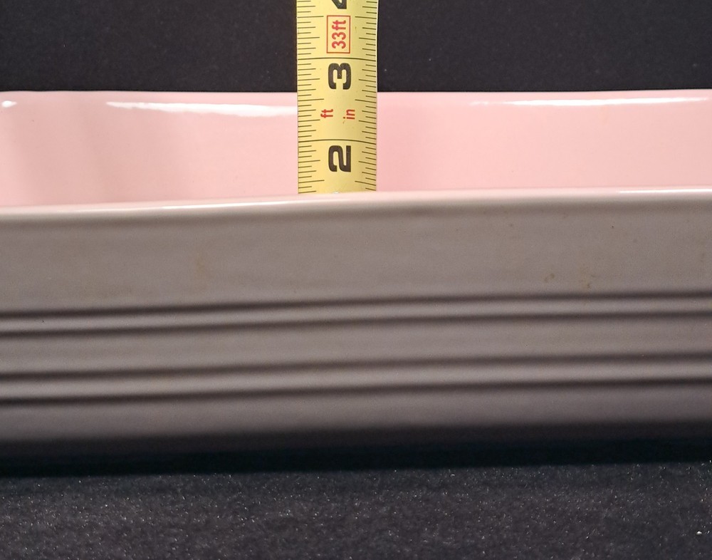 large pink ceramic roasting/baking dish by Mason Cash