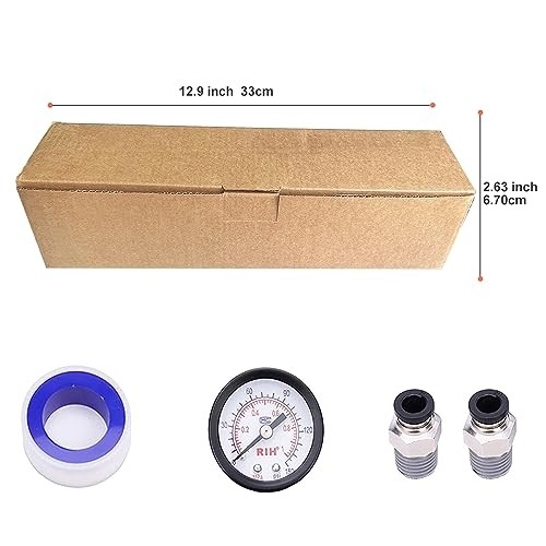 1/4" NPT Auto Drain Compressed Air Filter Regulator Combo 1/4"NPT Auto Drain