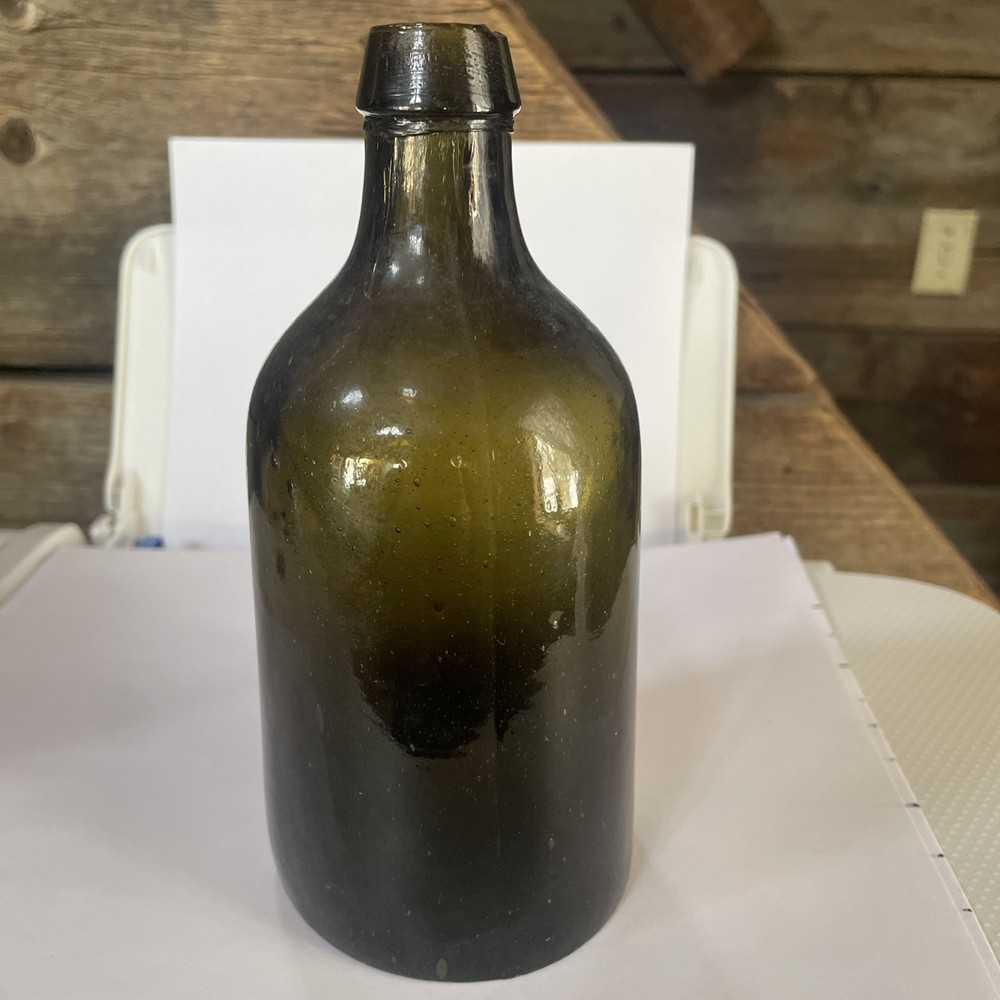 ANTIQUE Crude UTILITY BOTTLE Bubbles Throughout Bottle
