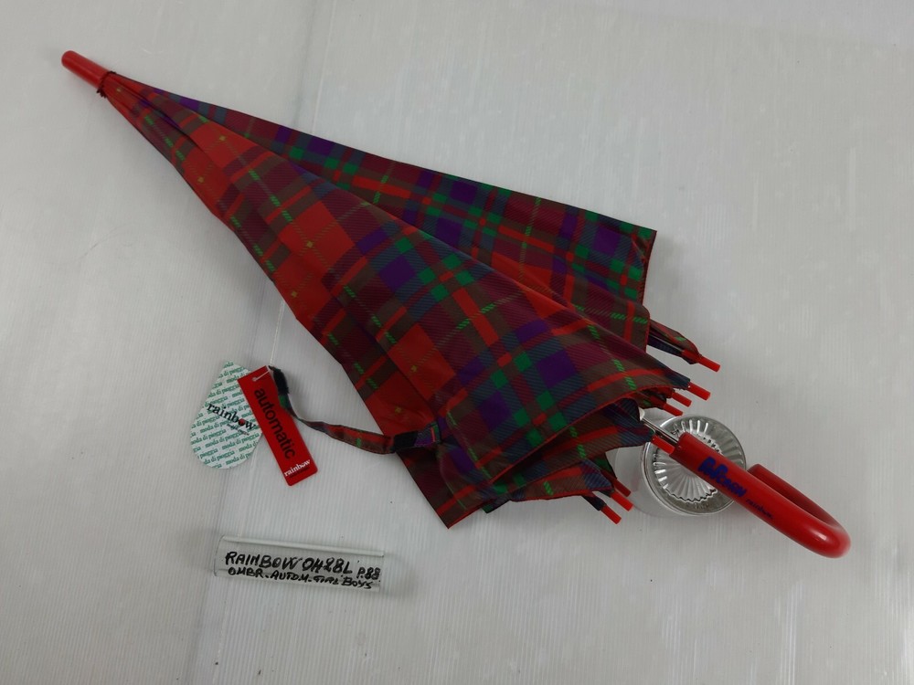 Long/Mini Umbrella - Automatic - Boys - 8 Slats - 0428L - Rainbow