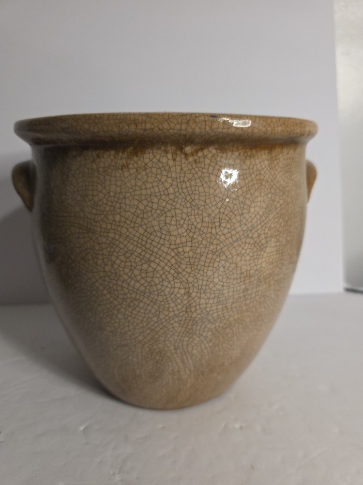 Crackled Glazed Crock / Planter No.4