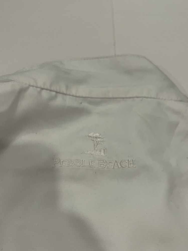 pebble beach performance white golf jacket Large See Pictures