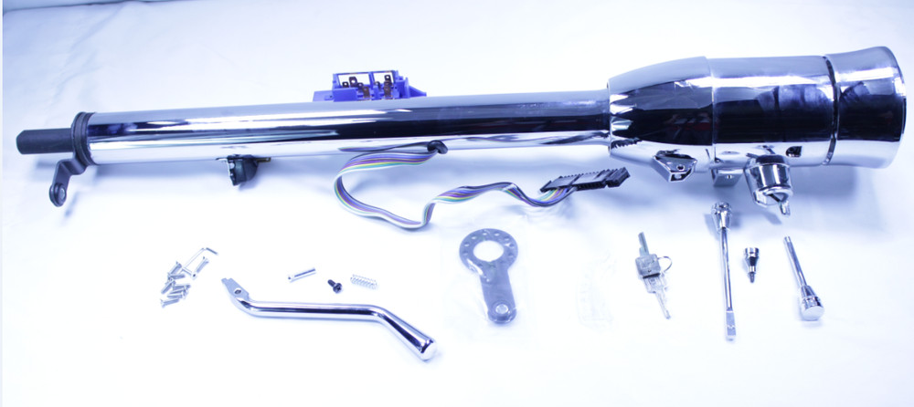 32"GM Style Tilt Steering Column Automatic Shift With Key & Gaap Steering Wheel