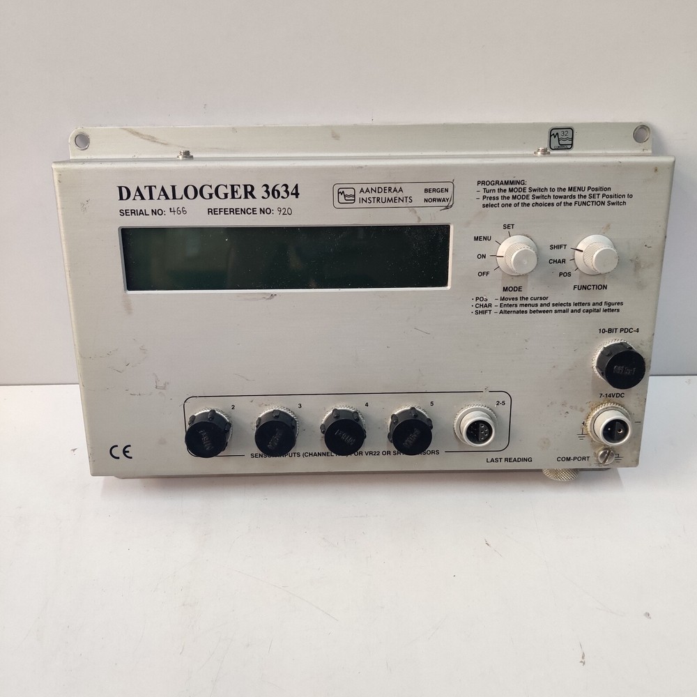 AANDERAA INSTRUMENTS DATALOGGER 3634