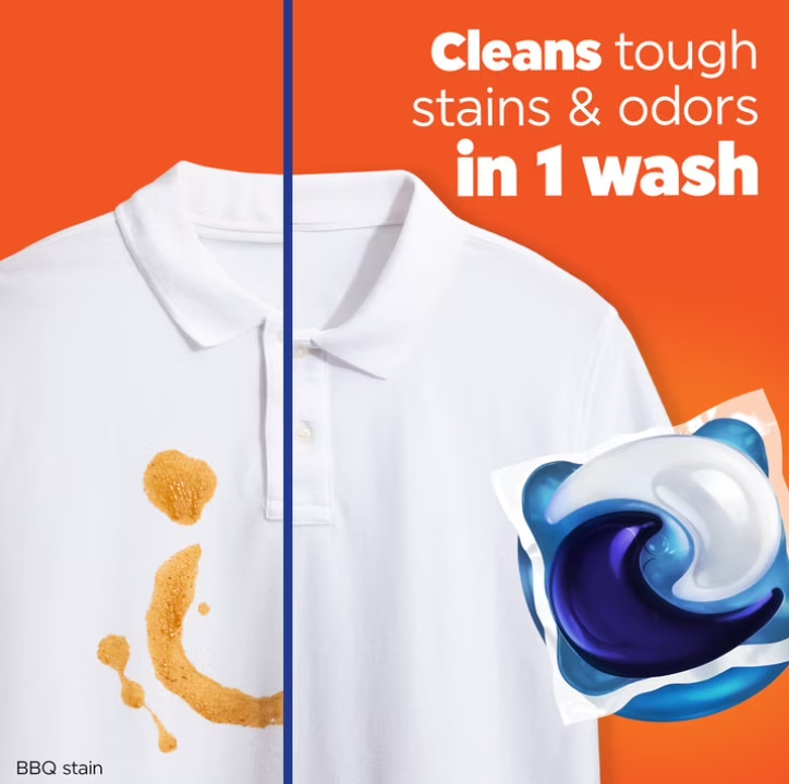 Liquid Laundry Detergent Pacs, Original Scent 76 Count High Efficiency
