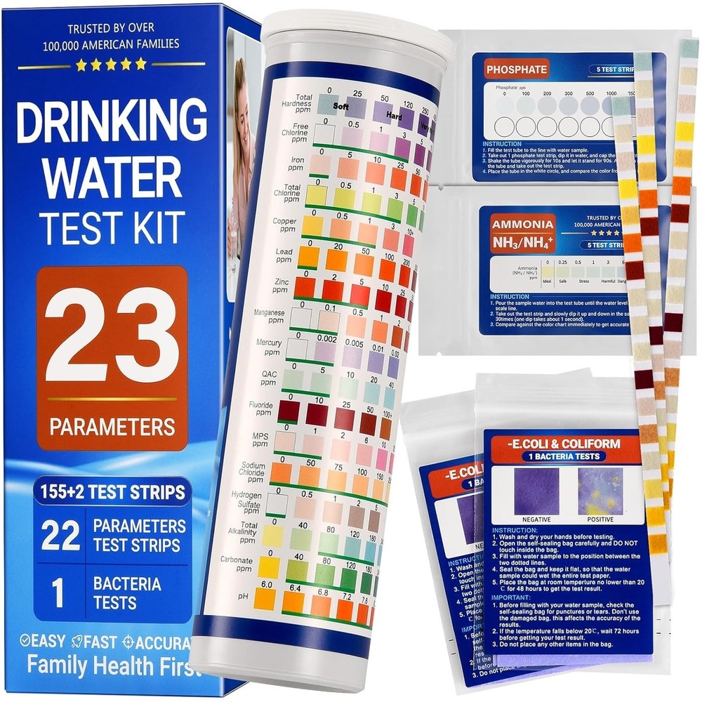 Beginner-Friendly Water Testing Kit - 55 Strips