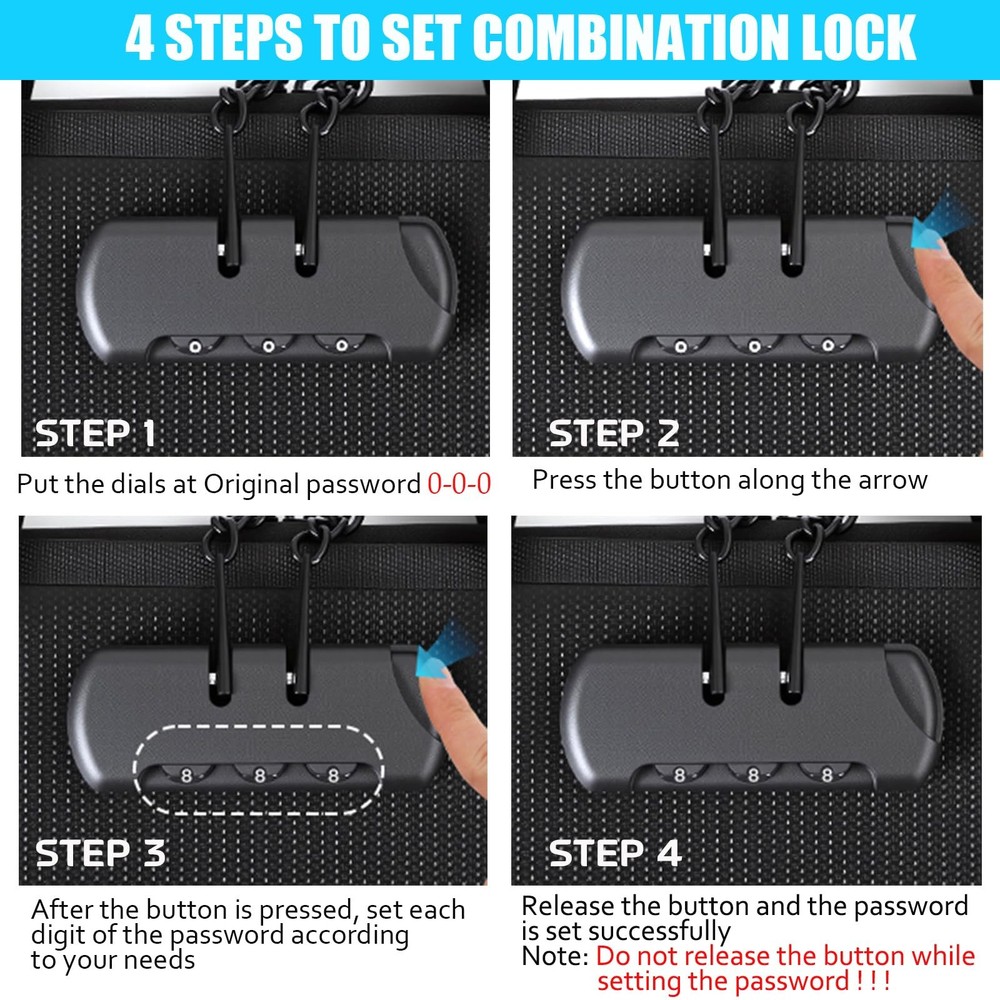 Accordion File Organizer with Combination Lock,Fireproof Expanding File Folde...