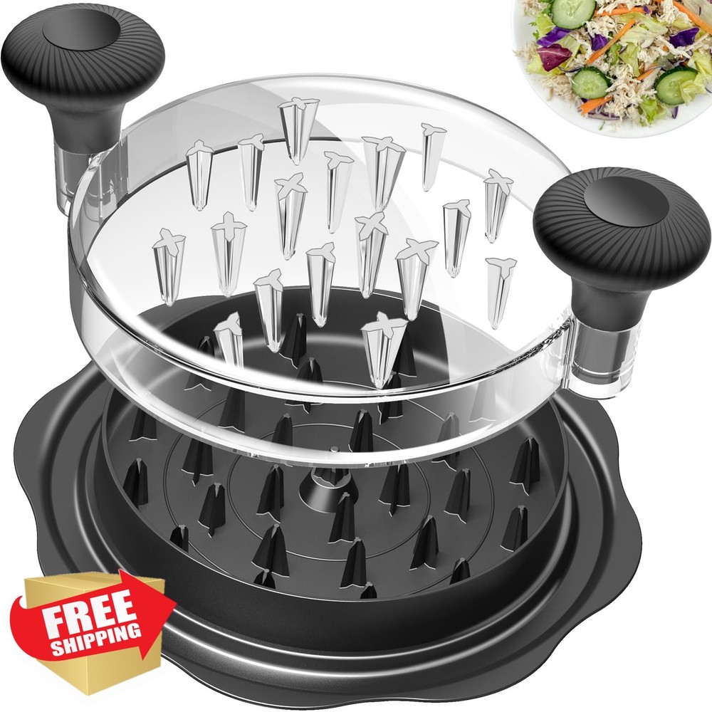 Ukeetap 10" Chicken Shredder Tool Black BPA-Free