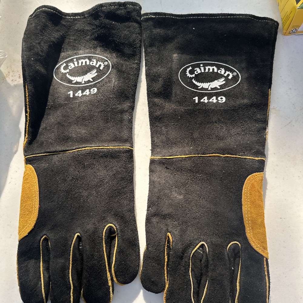 Caiman One Size Welding Gloves Model# 1449