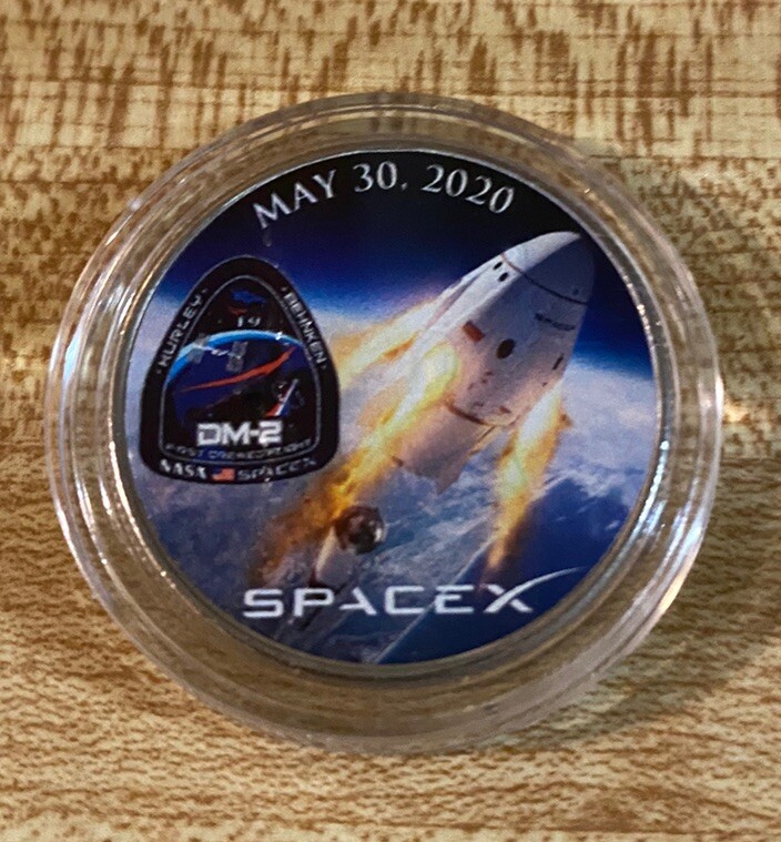 Space X Falcon 9 Half Dollar Coin