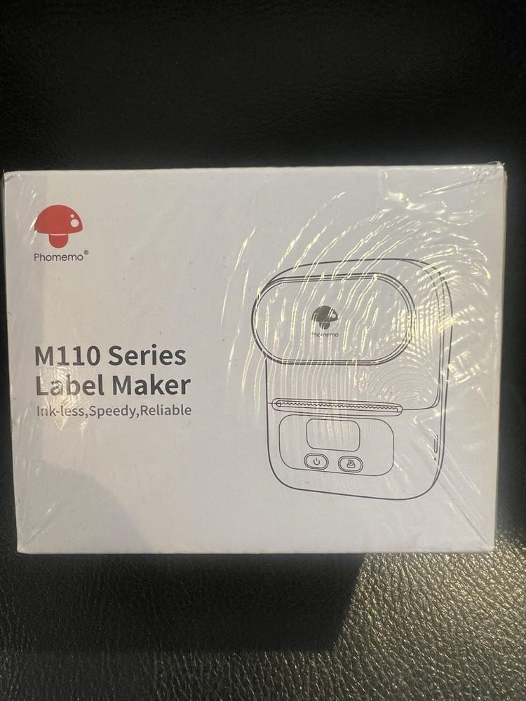 Phomemo M110 Bluetooth Label Maker Machine Portable Wireless Thermal Printer bla