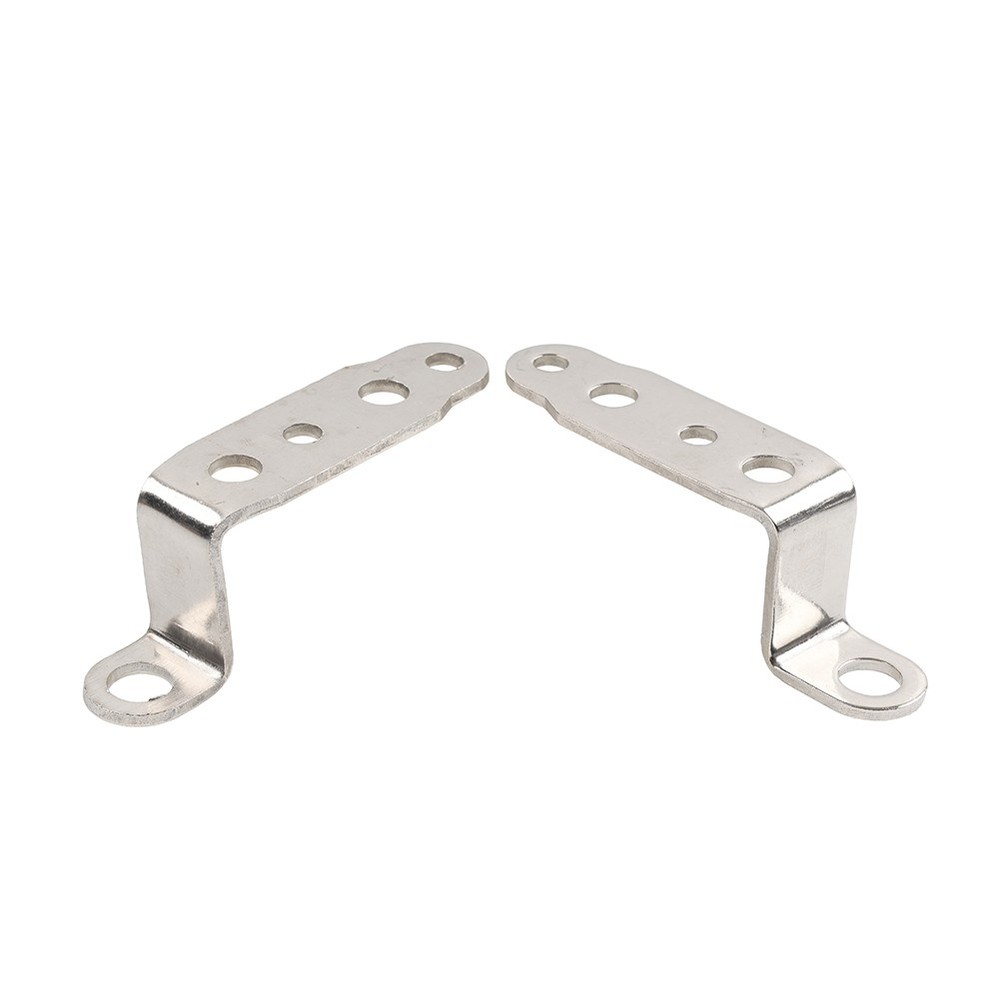 2x Silver Mounting Bracket Fog Driving Light Bracket Headlight Support Holder