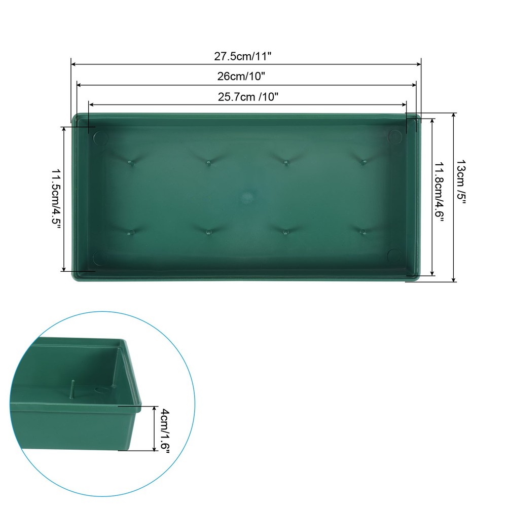 Plastic Design Bowl 11" Flower Composition Base Green