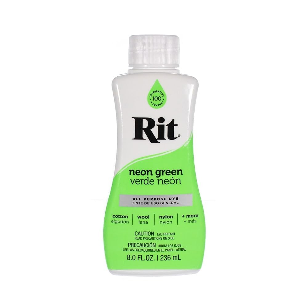 Neon Green Liquid Fabric Dye 8oz for Tie Dye Crafting Projects