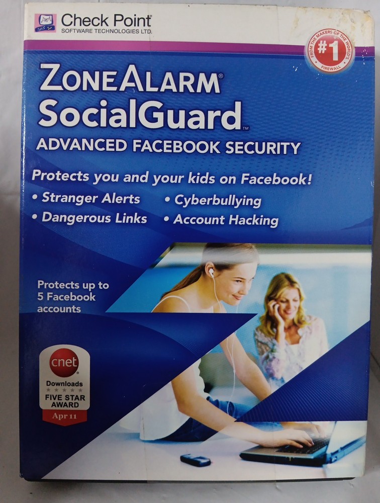 Zone Alarm Social Guard Security Check Point Software Technologies NEW FAST SHIP