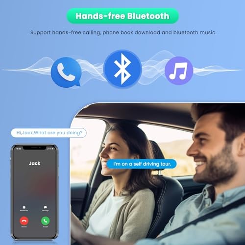5.1 Inch Single Din Touchscreen Radio with Wireless Carplay/Android Auto,