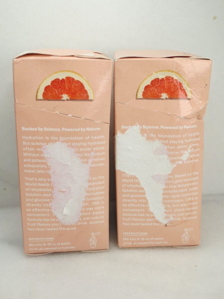 CURE HYDRATION RUBY RIOT GRAPEFRUIT DAILY ELECTROLYTE MIX 8 PACKETS 2PCS DETAILS