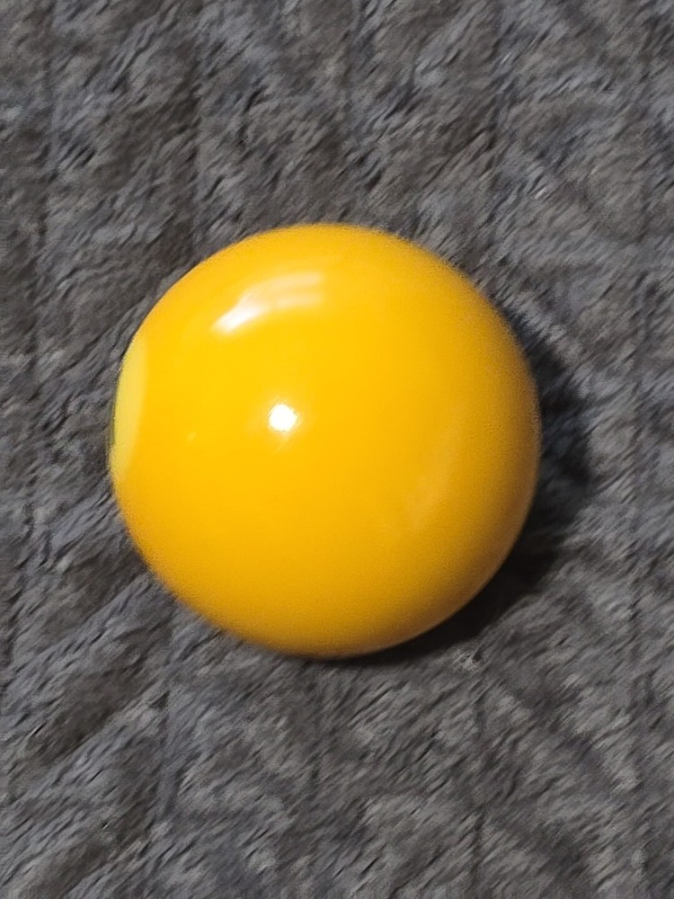 🎱Vintage Replacement Belgian(#1) Pool Ball~Billiards Solid Yellow Ball 2"