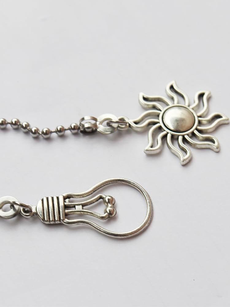 4 Pack Ceiling Fan Pull Chain, 12 Inch Pull Chains Extension Ornaments (Fan and