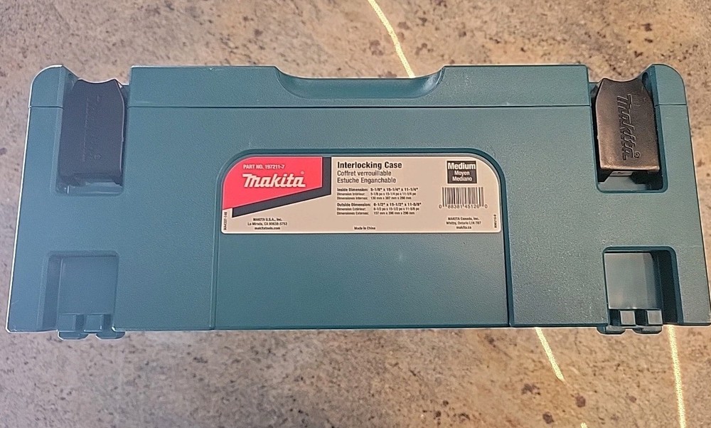 Makita 197211-7 MAKPAC Interlocking Tool Case, Medium
