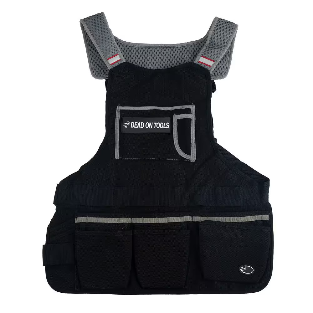 Heavy-Duty 24 Oz. Canvas Tool Work Apron-Bib Style