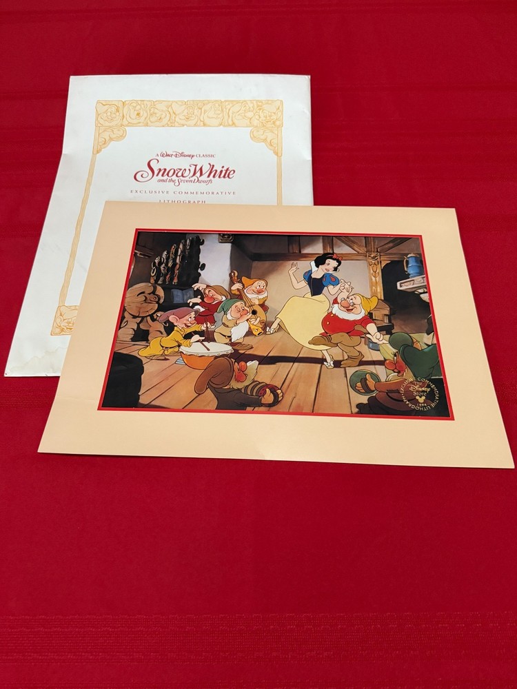 Disney's SNOW WHITE Exclusive Commemorative Lithograph