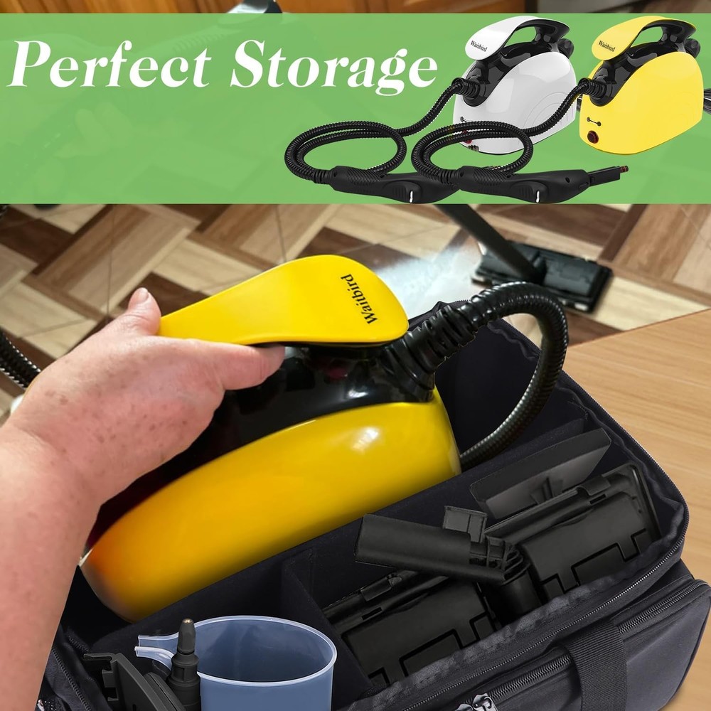 Portable Storage Bag Compatible with Waitbird Steam Cleaner Adjustable Handheld