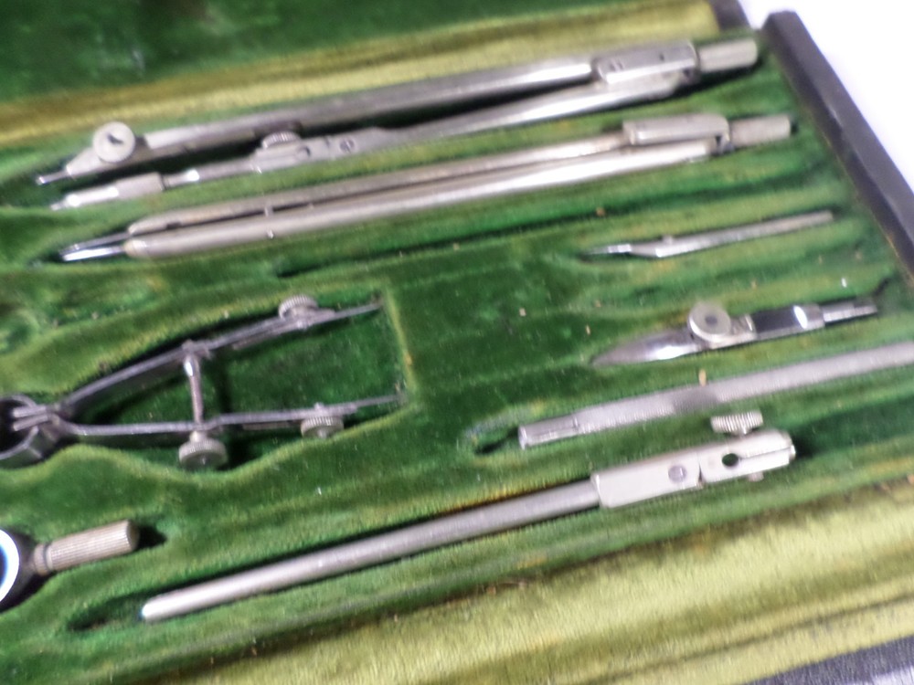 Vintage German Dietzgen Drafting Sets INCOMPLETE