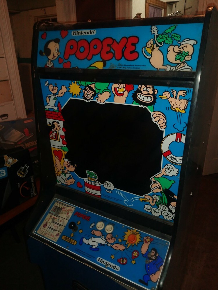 POPEYE ARCADE MACHINE by NINTENDO 1982 (Excellent Condition) *RARE*