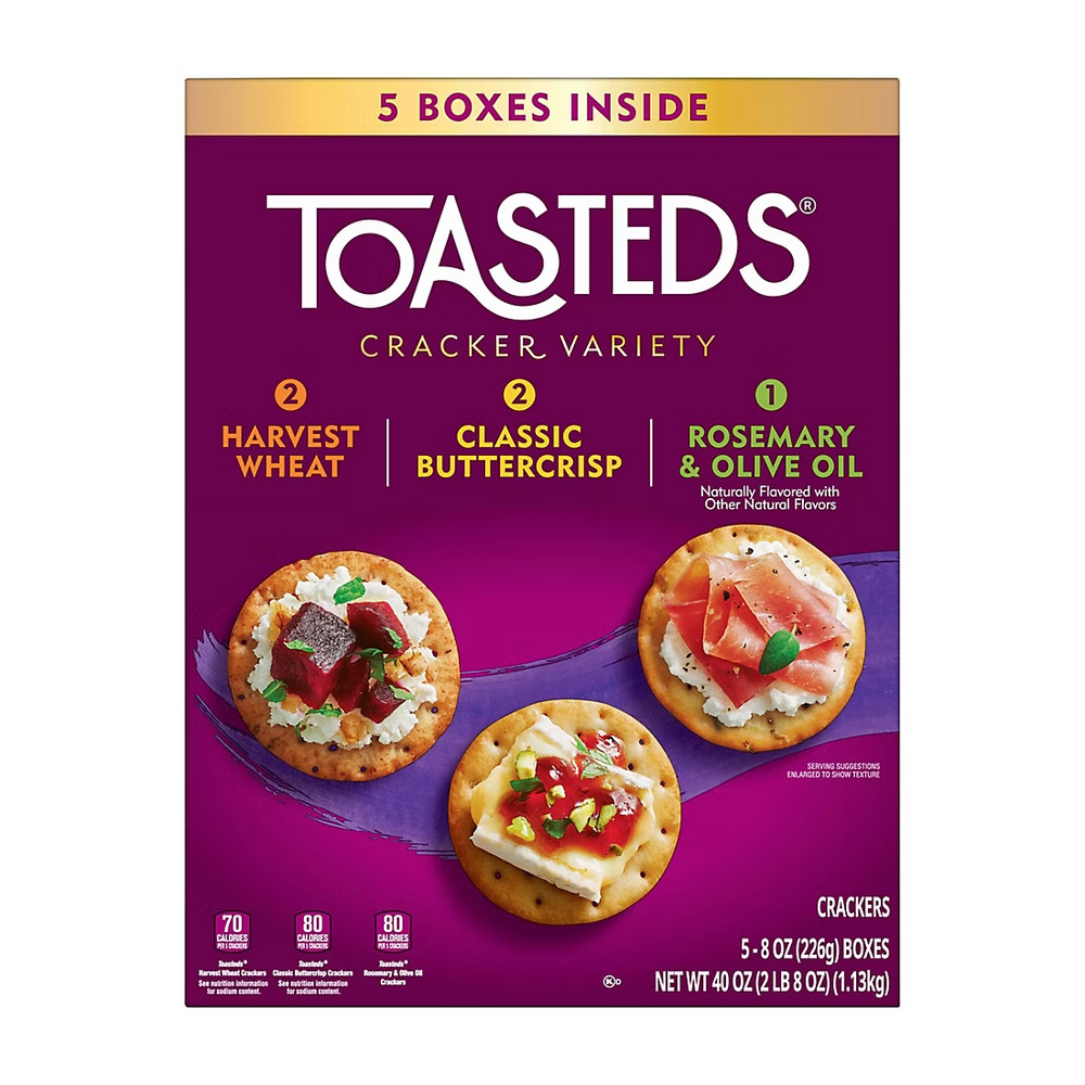 Kellogg's Toasteds Crackers Variety Pack (40 oz.)